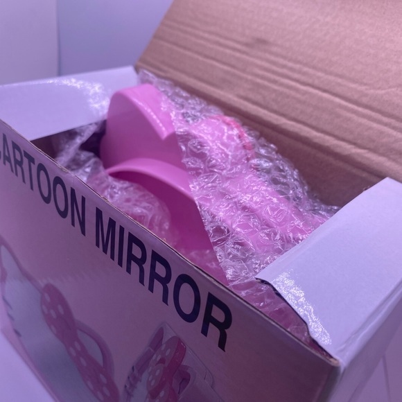 Hello Kitty Vanity Mirror with storage area in back- Pink- new - Picture 5 of 6